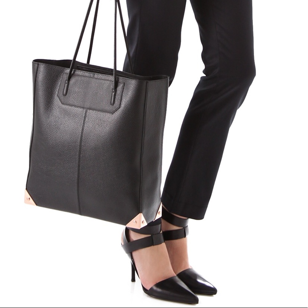 ALEXANDER WANG PRISMA TOTE BLACK PEBBLE